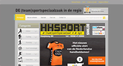 Desktop Screenshot of hhsport.nl