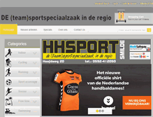 Tablet Screenshot of hhsport.nl